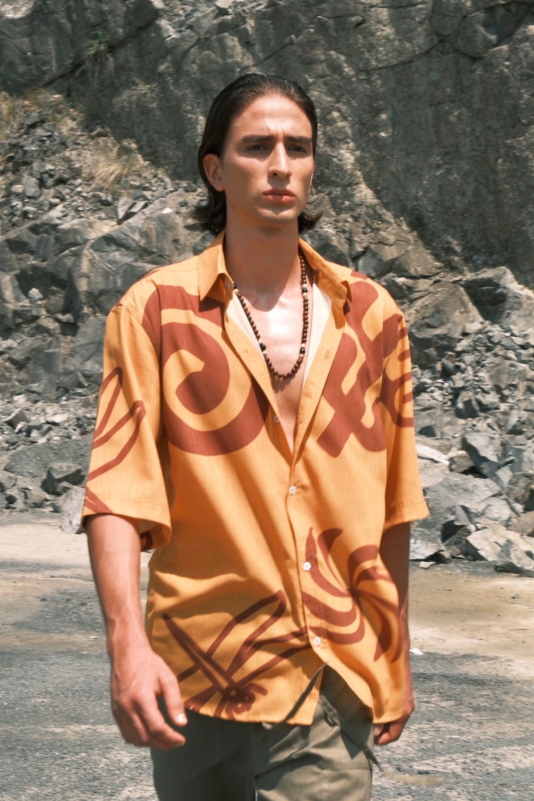 CAMISA RITUAL MOSTAZA