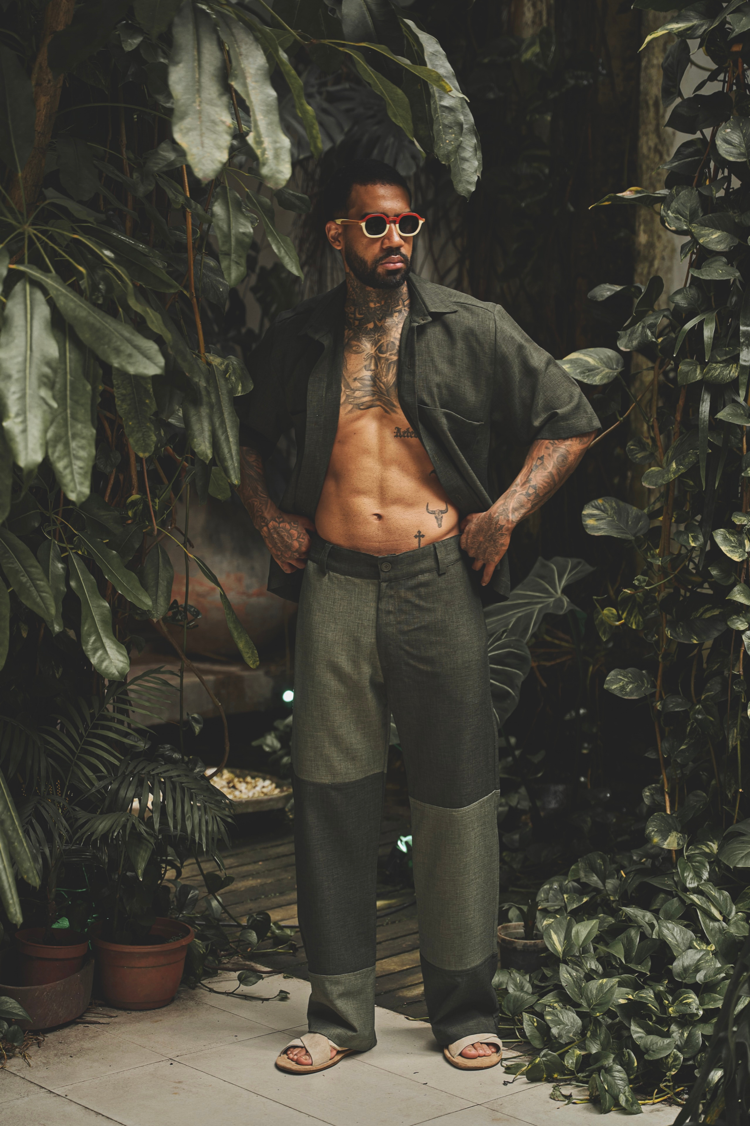 PANTALON  OASIS OLIVA