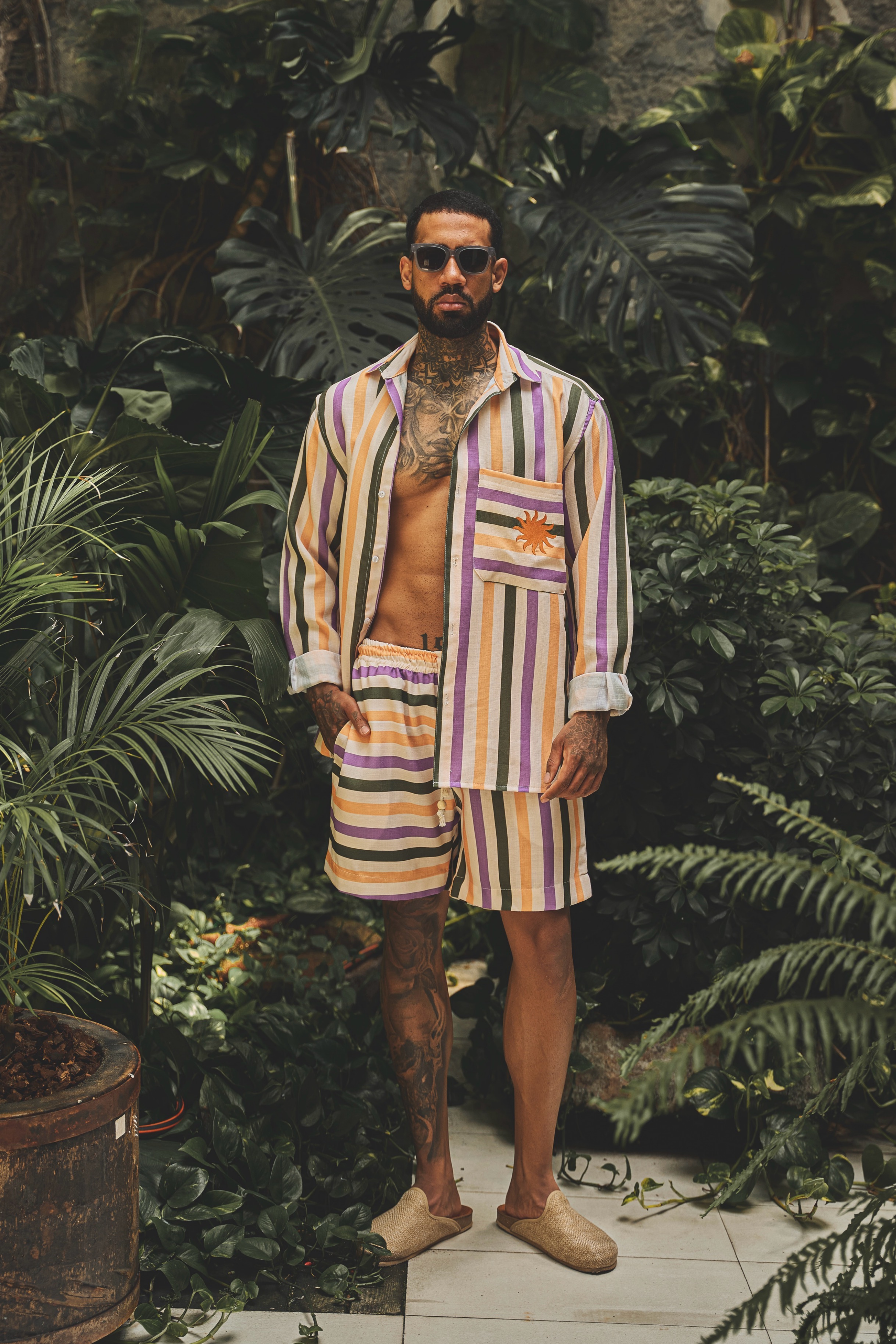 CAMISA SUNSET STRIPES