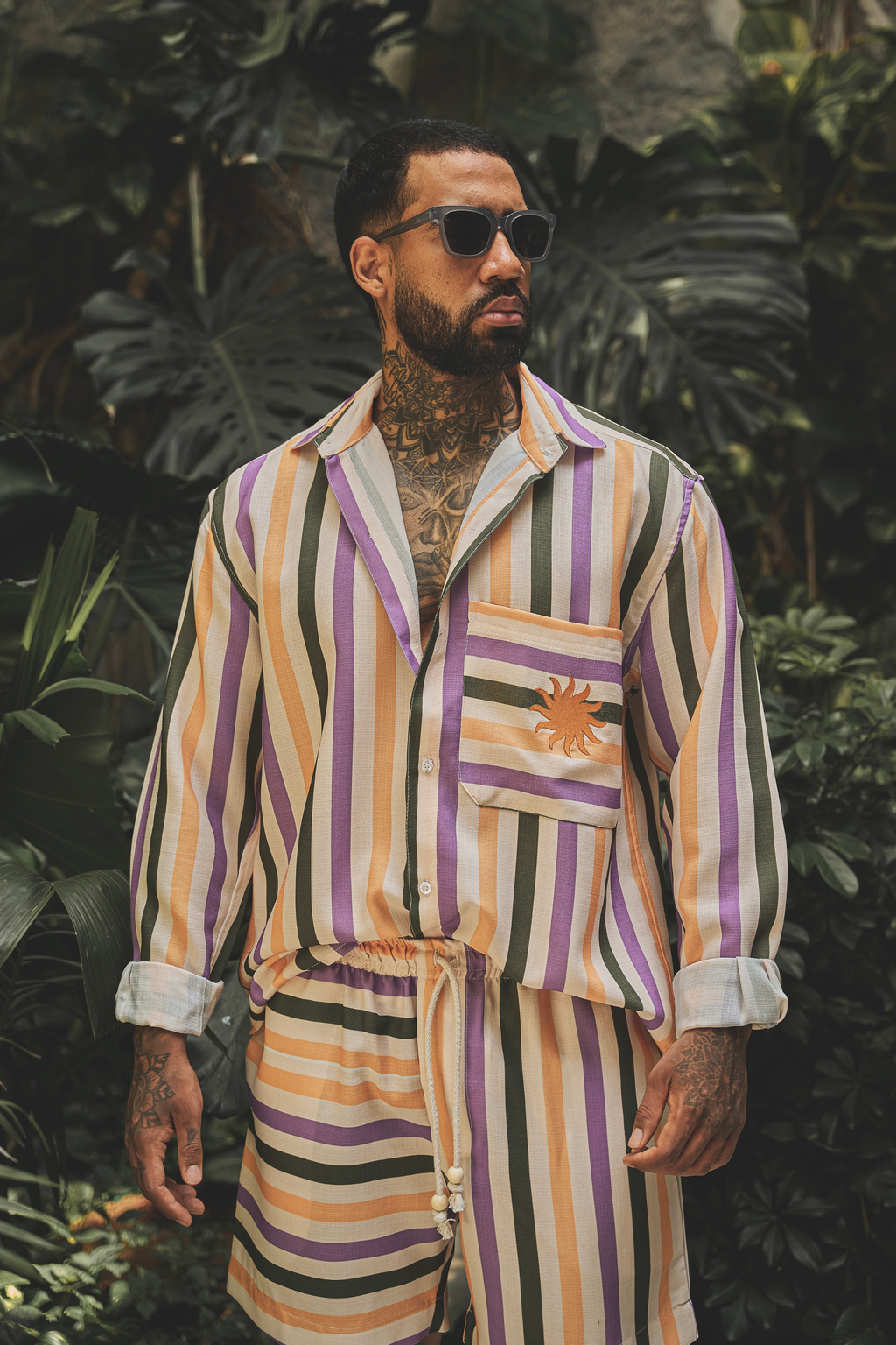 CAMISA SUNSET STRIPES