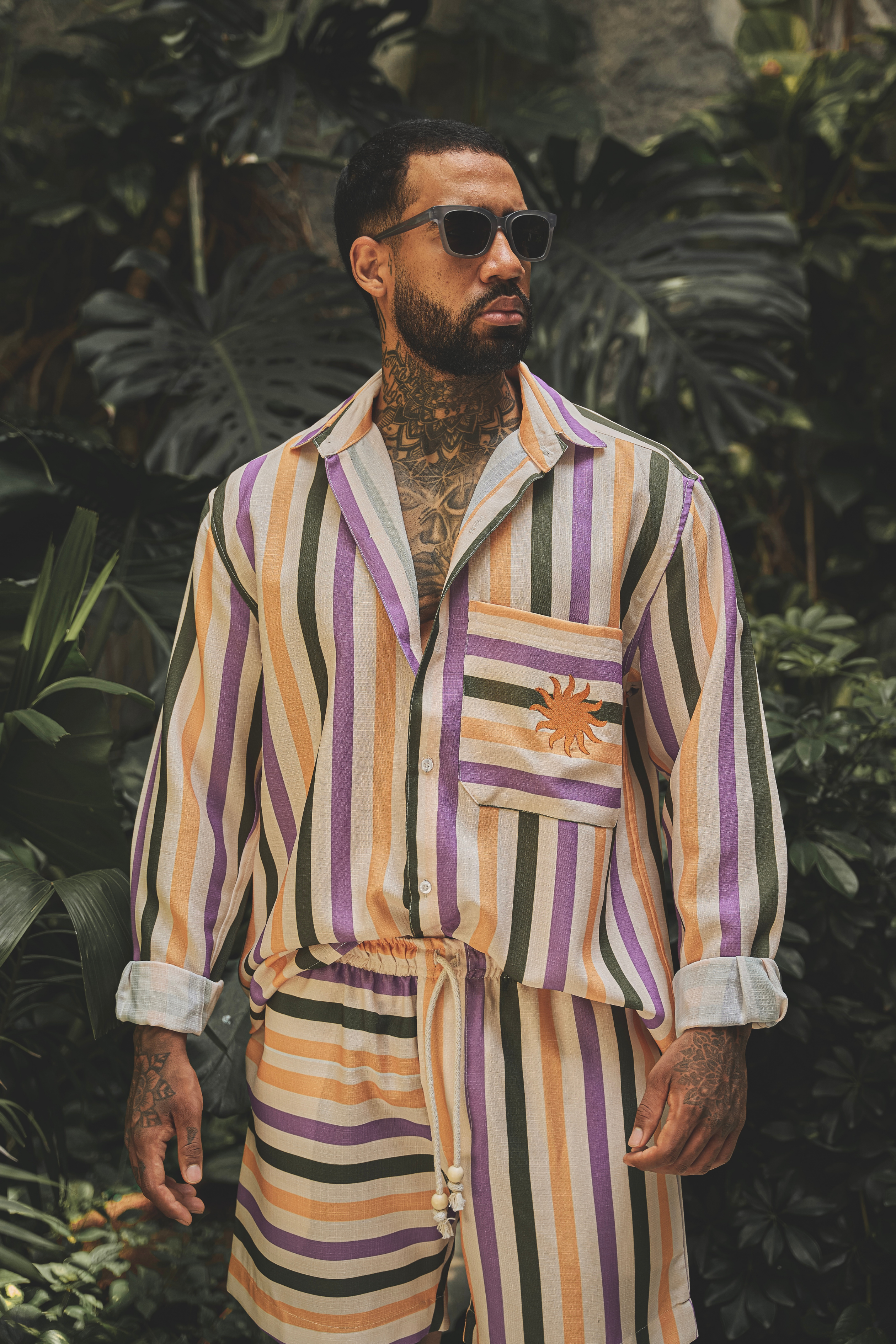 CAMISA SUNSET STRIPES