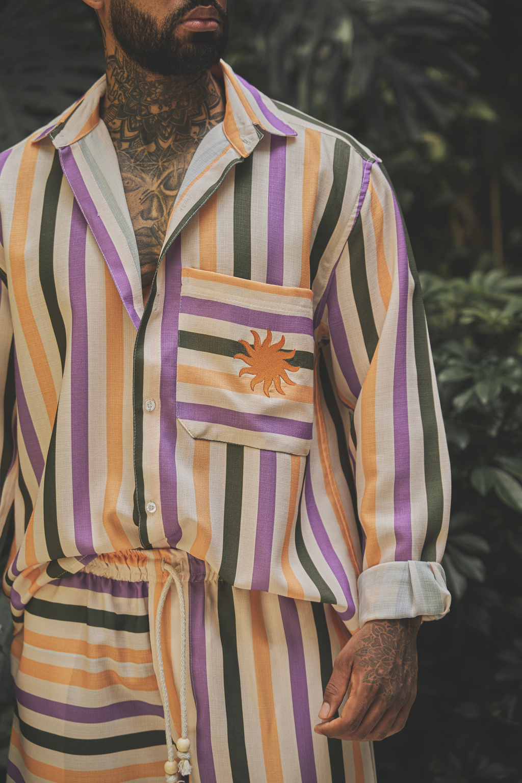 CAMISA SUNSET STRIPES
